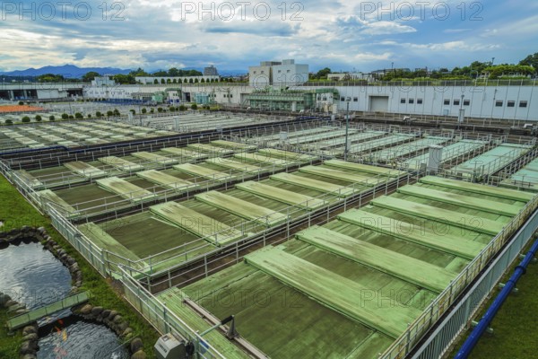 Tama River upstream Water Reclamation Center (Tokyo Bureau of Sewerage). Shooting Location: Tokyo Akishima