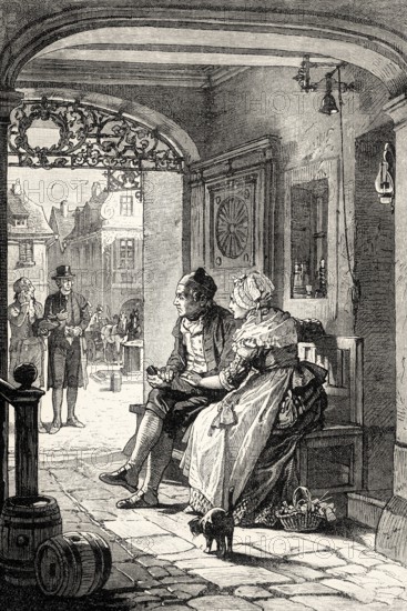 Scene from HERMANN AND DOROTHEA, an epic poem by Johann Wolfgang von Goethe