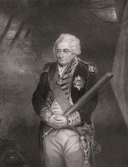 Admiral of the Fleet John Jervis, 1st Earl of St Vincent, 1735-1823, admiral in the Royal Navy