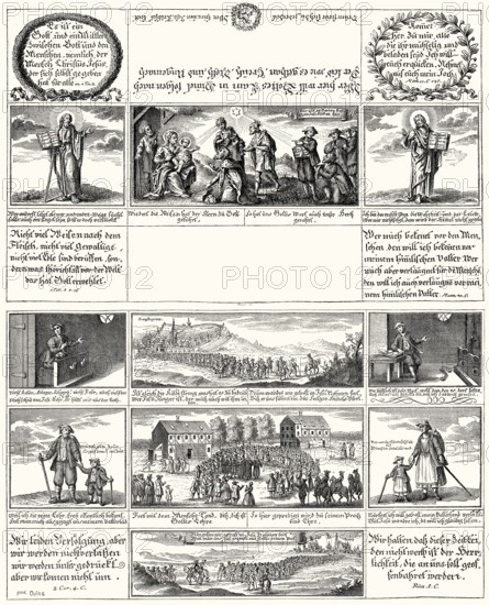 Envelope to the siege of Augsburg in 1632 by Gustav II Adolf, King of Sweden during the Thirty Years' War