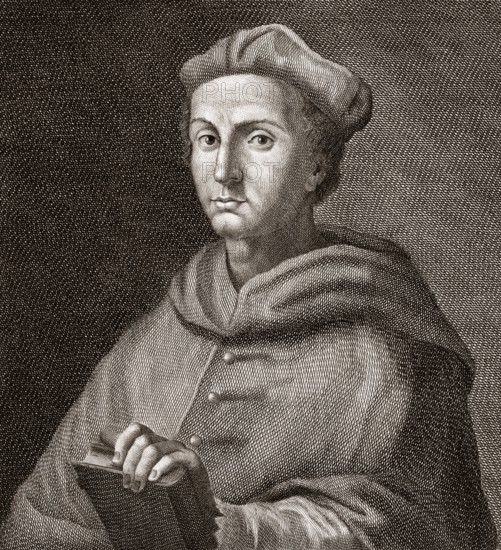 Cardinal Bibbiena, Bernardo Dovizi of Bibbiena, 1470 – 1520, an Italian cardinal and comedy writer