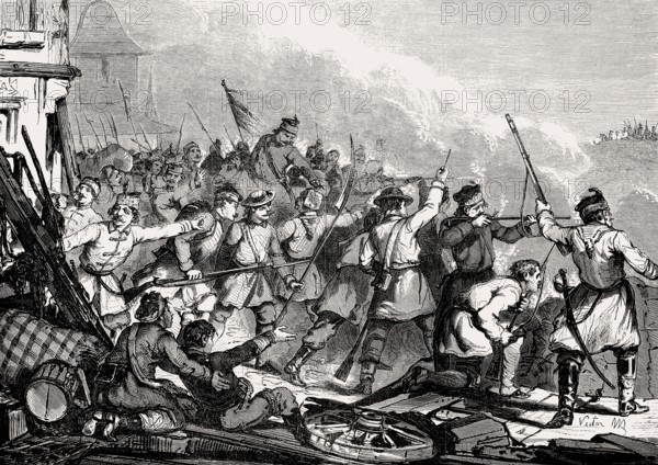 Polish military at Brzesko, January Uprising, Poland, 1863
