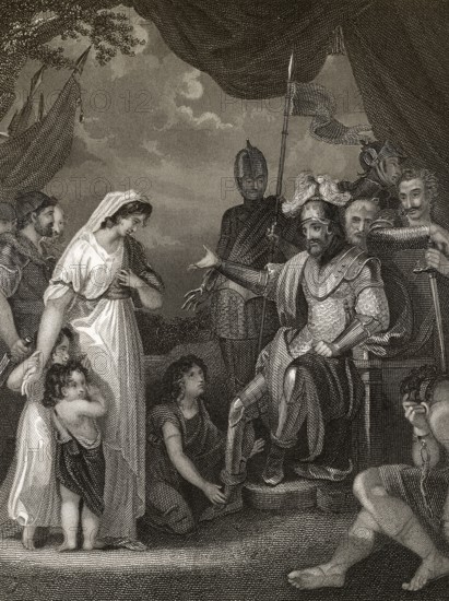 Alfred der Große, 847-899, König der Westsachsen, Befreiung der Familie von Hastings