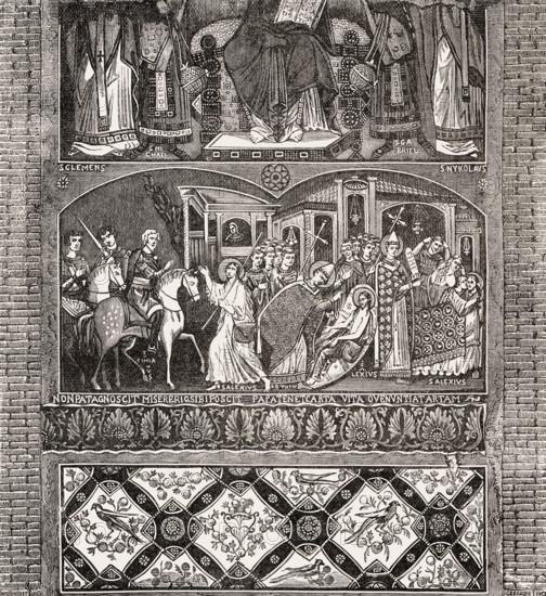 Legend of Saint Alexius, 10th century, Basilica of Saint Clement, Rome, Italy