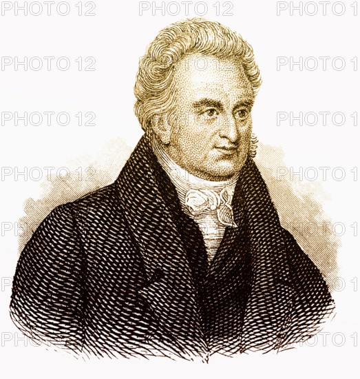 Portrait of William Roscoe, 1753 - 1831, an English historian and writer, Portrait von William Roscoe, 1753 - 1831, ein englischer Historiker und Schriftsteller