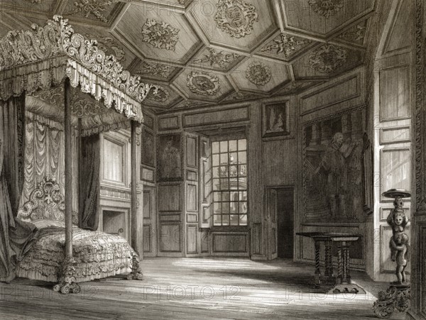The Bedchamber of Mary, Queen of Scots, at Palace of Holyroodhouse, Edinburgh, Scotland, United Kingdom