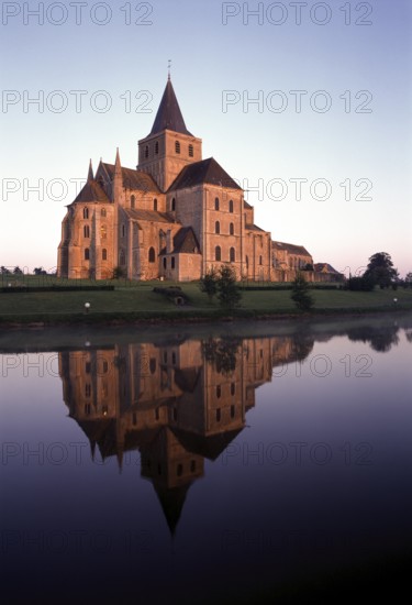 Cérisy-la-Foret, Benedictine Abbey of Saint-Vigor, monastery church, view from north-east