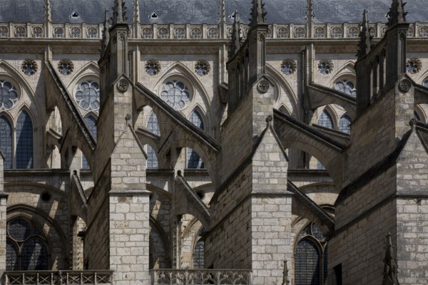 Bourges, Cathedral. Nave façade detail, St., Saint, Saint