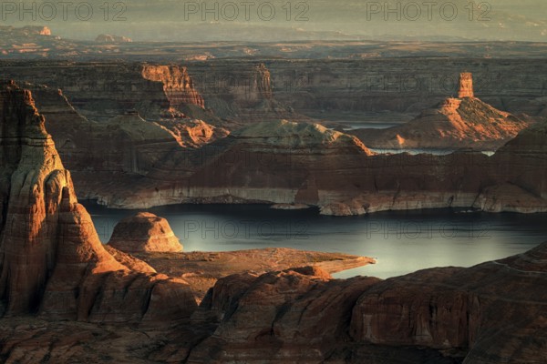 USA Arizona Alstrom Point in sunset
