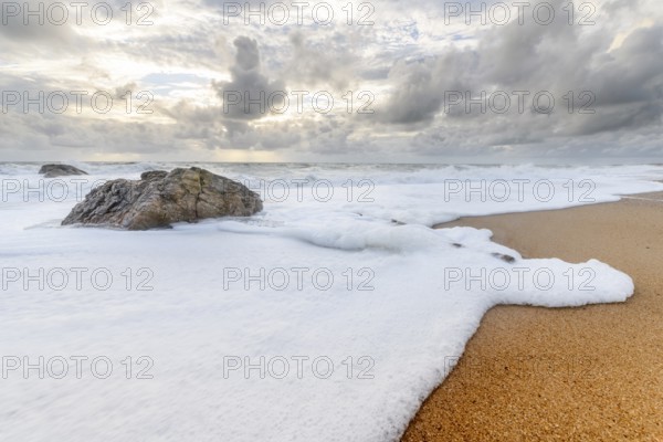 Sandy beach on the Atlantic coast in France near olonne sur mer