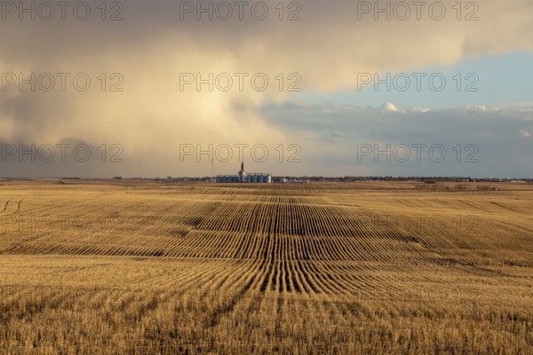 Prairie Storm Clouds rural Saskatchewan Canada Spring