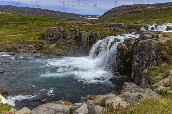 Dynandi waterfalls, Westfjords, Iceland