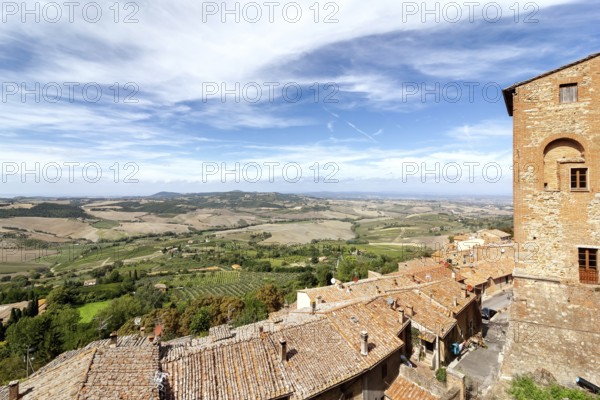 A beautiful landscape near Pienza Tuscany Italy