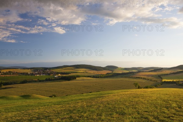 Amazing view from golf course to the valley at sunset