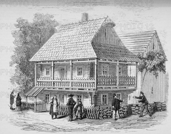 Illustration, agriculture, cultivation, outdoor, farmer, farm, biology, depiction, garden, gardening, gardening, historical, illustration, farmyard, copper engraving, engraving, steel engraving, farming, farmer, farm, outdoor, environment, drawing, drawn, farmhouse, plant, plants, building, natural habitat, rural