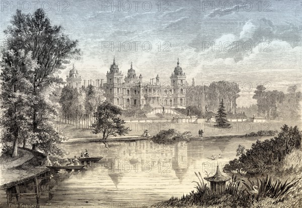 Château de Ferrières, built between 1855 and 1859 for Baron James de Rothschild in the Goût Rothschild