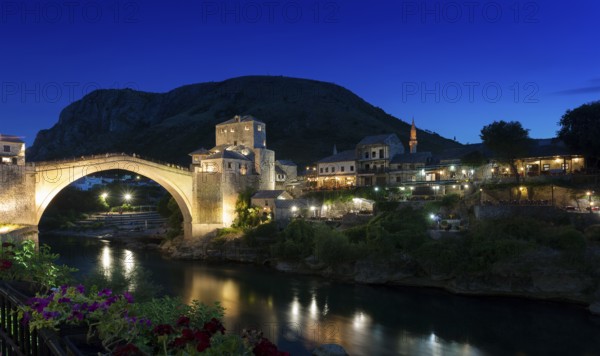 Old bridge in Mostar, Herzegovina-Neretva Canton, Bosnia and Herzegovina