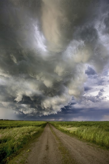 Prairie Storm Clouds Canada Saskatchewan Dramatic Summer