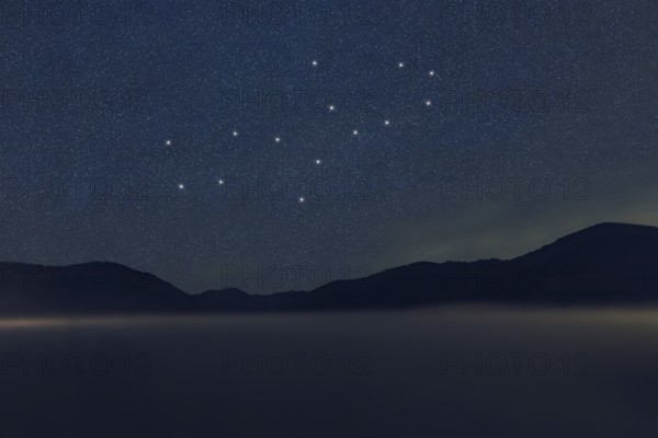 Virgo star constellation, Night sky, Cluster of stars, Deep space, Virgin constellation