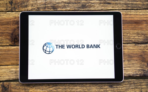 The world bank logo on smartphone