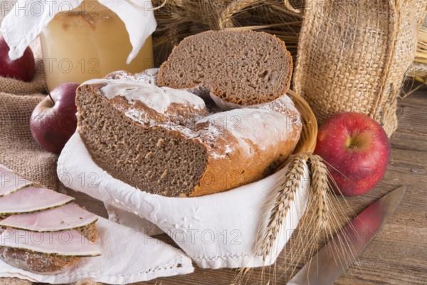Freshly baked traditional bread