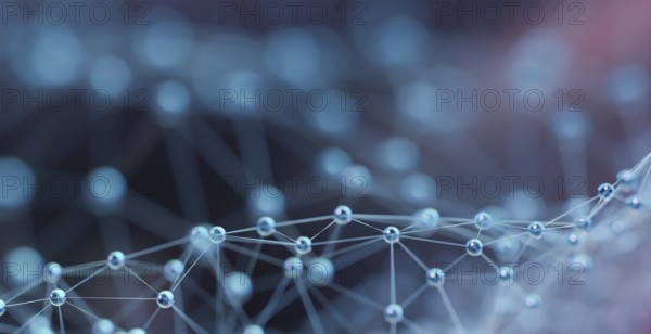 Plexus geometry or line and dot connection background. Internet and communication technology design concept. 3d rendering