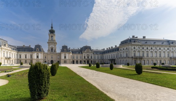 Keszthely, Hungary, 10 October, 2022: view of the Festetics Palace in Keszthely