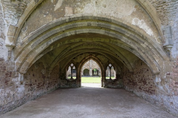 Chapter House, Cleeve Abbey, Washford, England, Great Britain