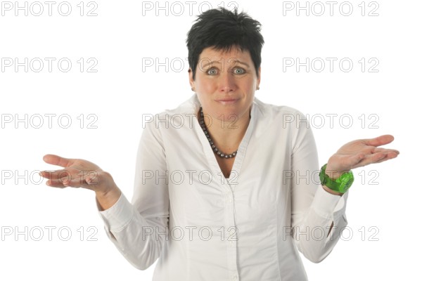 Woman is saying really don't know