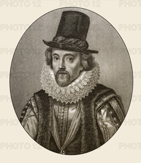 Francis Bacon or Baron Baco of Verulam, 1561 - 1626, an English philosopher, statesman and scientist