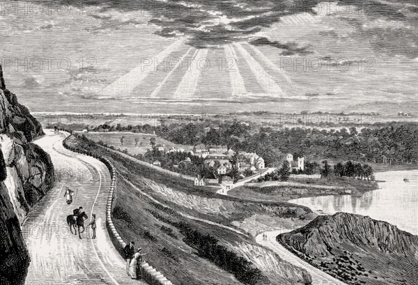 Duddingston, a former village in the east of Edinburgh, Scotland, 19th century