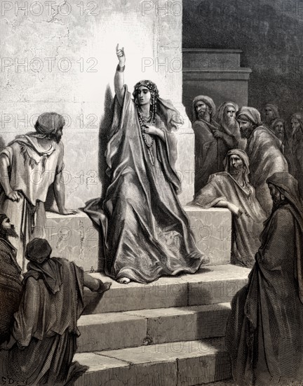 Deborah Praises Jael, Old Testament, Gustave Doré, 1863