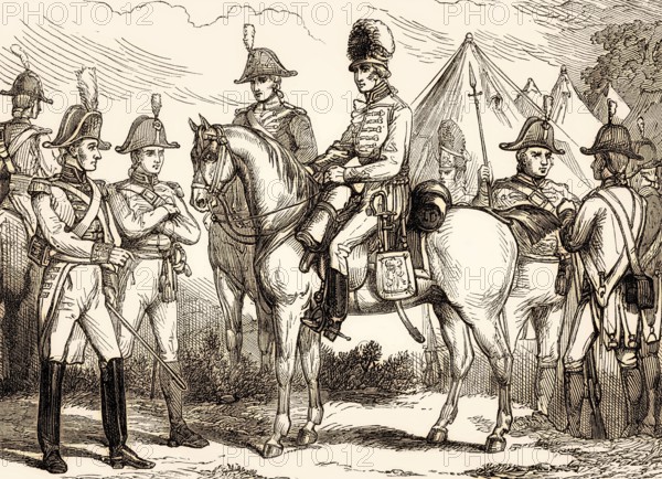 British military uniforms, 19th century, From British Battles on Land and Sea, by James Grant