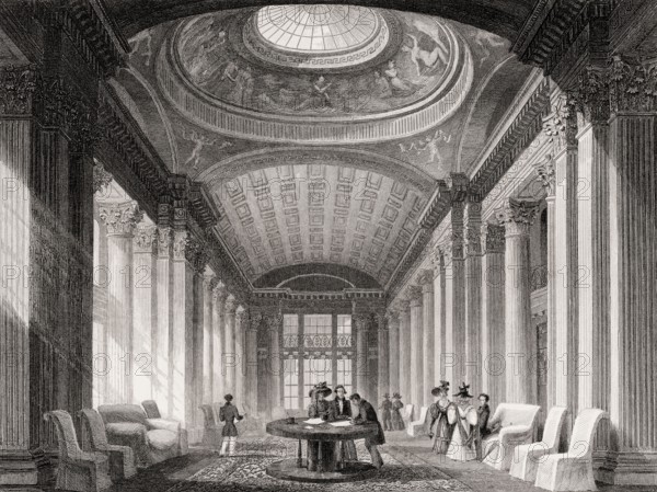 The interiors of the Advocates Library, Edinburgh, Scotland, 19th century, from Modern Athens by Th. H. Shepherd