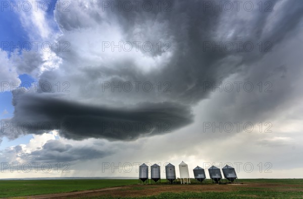 Summer Storms in the Canadian Prairies Dramatic Scenes