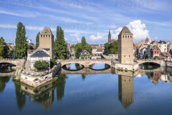 An image of a Strasbourg scenery water towers