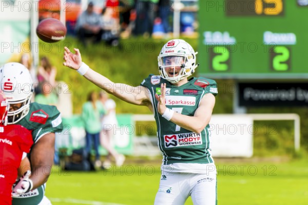 erima GFL / German Football League, Interconferencegame Schwäbisch Hall Unicorns vs. Potsdam Royals im OPTIMA Sportpark Schwäbisch Hall am 20.Mai 2023 Deutschland