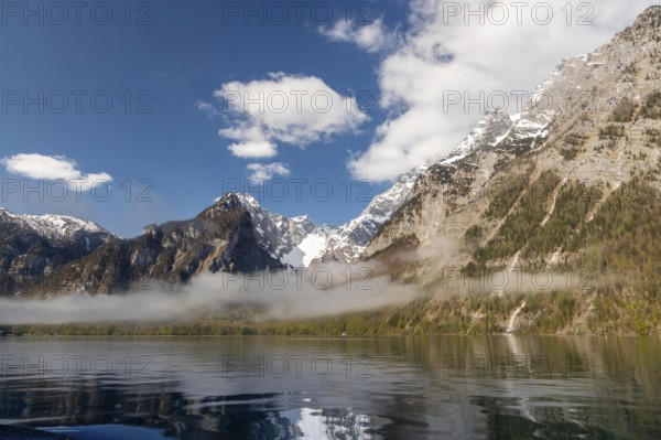 Morning fog at Königssee in Bavaria