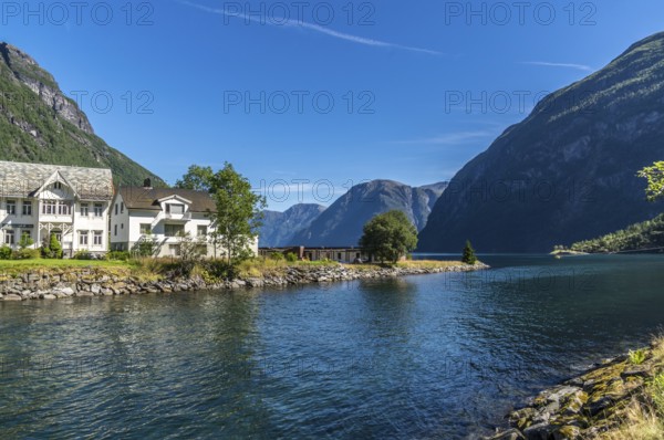 The landscape at the Geirangerfjord in summertime in Norway is beautiful and a very famous travel point for Scandinavian travellers. The landscape at the Geirangerfjord in summertime in Norway is beautiful and a very famous travel point