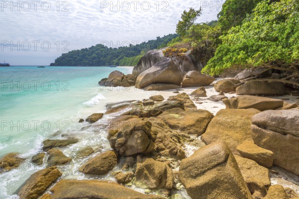 The famous granite rocks of Similan Islands National Park, Phang Nga, Thailand, one of the tourist attraction of Andaman Sea