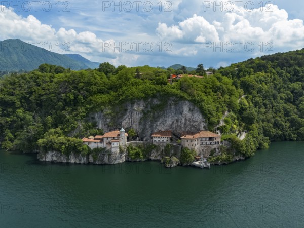 View of the hermitage of Santa Caterina del Sasso