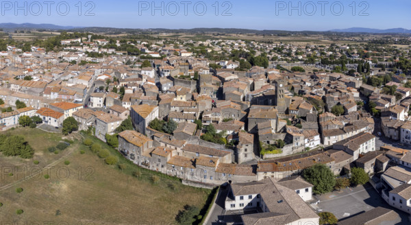 Conques-sur-Orbiel, fortified villa, Aude, Languedoc-Rosellón region. French Republic