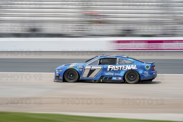 NASCAR Cup Driver, Chris Buescher (17) takes to the track to practice for the Crayon 301 at the New Hampshire Motor Speedway in Loudon NH