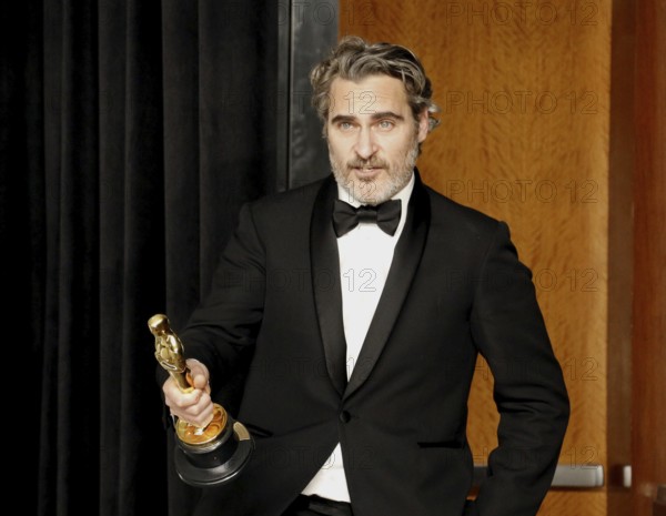 Joaquin Phoenix at the 92nd Academy Awards, Press Room held at the Dolby Theatre in Hollywood, USA on February 9, 2020