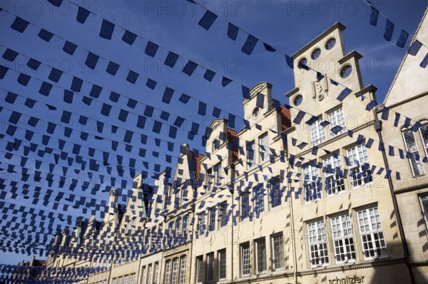 Building at Prinzipalmarkt in Münster during the Eurocityfest