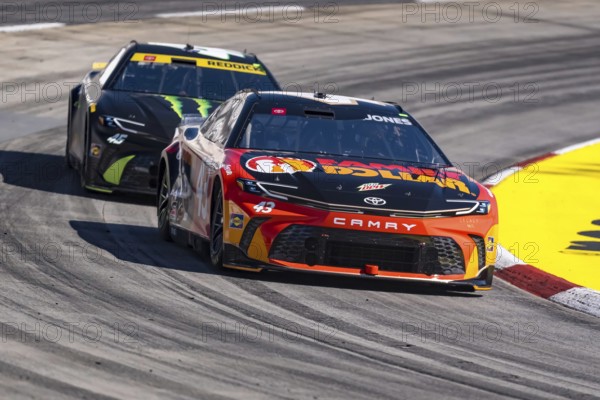 NASCAR Cup Series driver, ERIK JONES (43) of Byron, MI, travels through the turns during a practice session for the Xfinity 500 at Martinsville Speedway in Ridgeway, VA, Ridgeway, United States of America