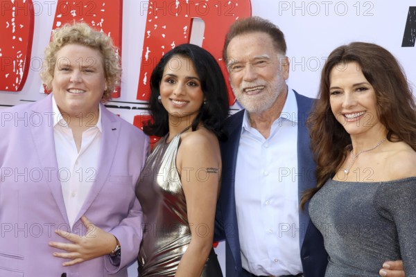 Fortune Feimster, Aparna Brielle, Fabiana Udenio and Arnold Schwarzenegger at Netflix's 'Fubar' Season 2 premiere held at the Tudum Theater in Hollywood, USA on June 11, 2025, Hollywood, CA, USA, Los Angeles, California, USA