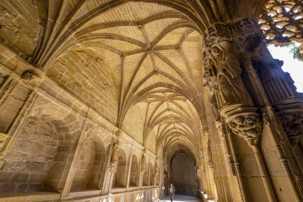 Cloister of the Knights, Monastery of Santa María La Real, Nájera, La Rioja, Spain