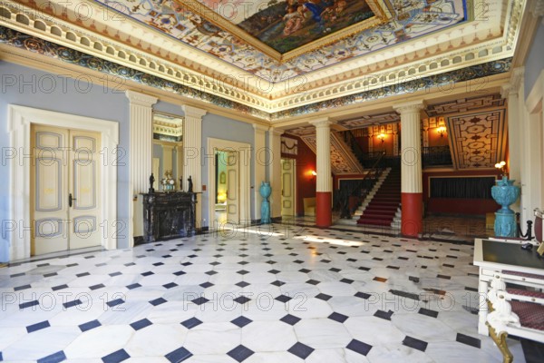 The Achilleion Palace in the Village Gastouri of Corfu build by Empress Elisabeth of Austria (known as 'Sissi') and later purchased by Kaiser William II of Germany