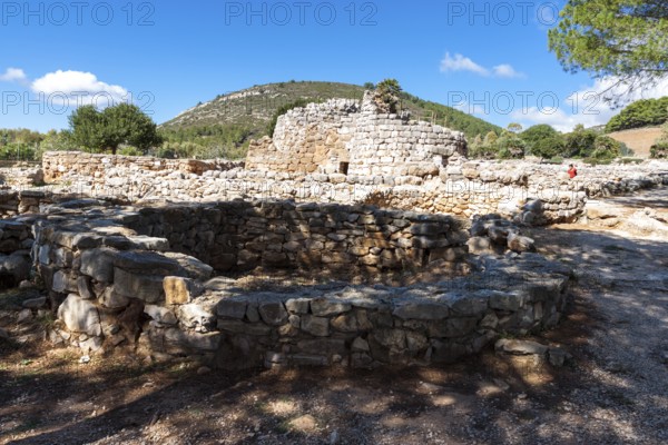 Ruins of the ancient Nuraghic civilization of Palmavera. Alghero, Sardinia. Italy